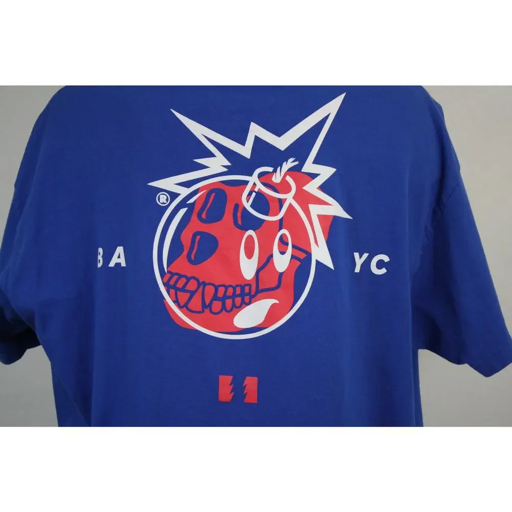 The Hundreds x BAYC Bored Ape Yacht Club T Shirt XL Blue Adam Bomb